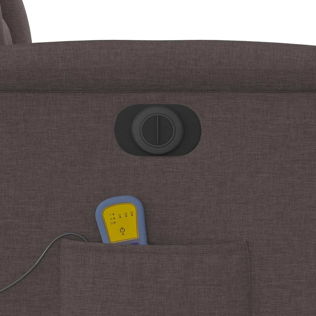 Massagestoel elektrisch verstelbaar stof donkerbruin is nu te koop bij PeponiXL, paradijselijk wonen!