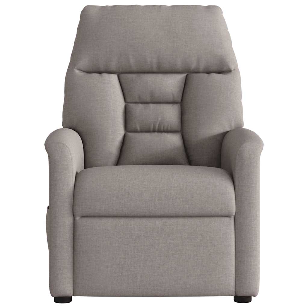 Massagestoel elektrisch verstelbaar stof taupe is nu te koop bij PeponiXL, paradijselijk wonen!