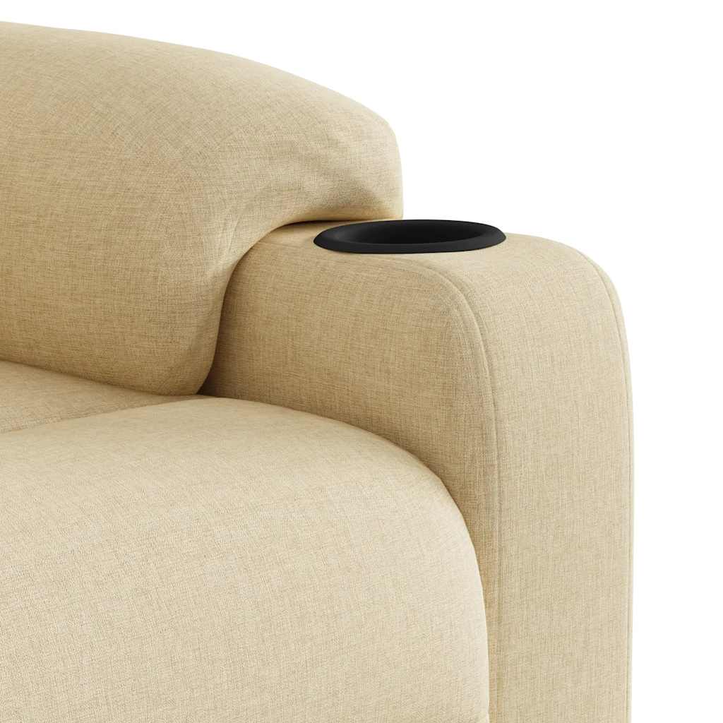 Sta-op-massagestoel verstelbaar stof crèmekleurig is nu te koop bij PeponiXL, paradijselijk wonen!