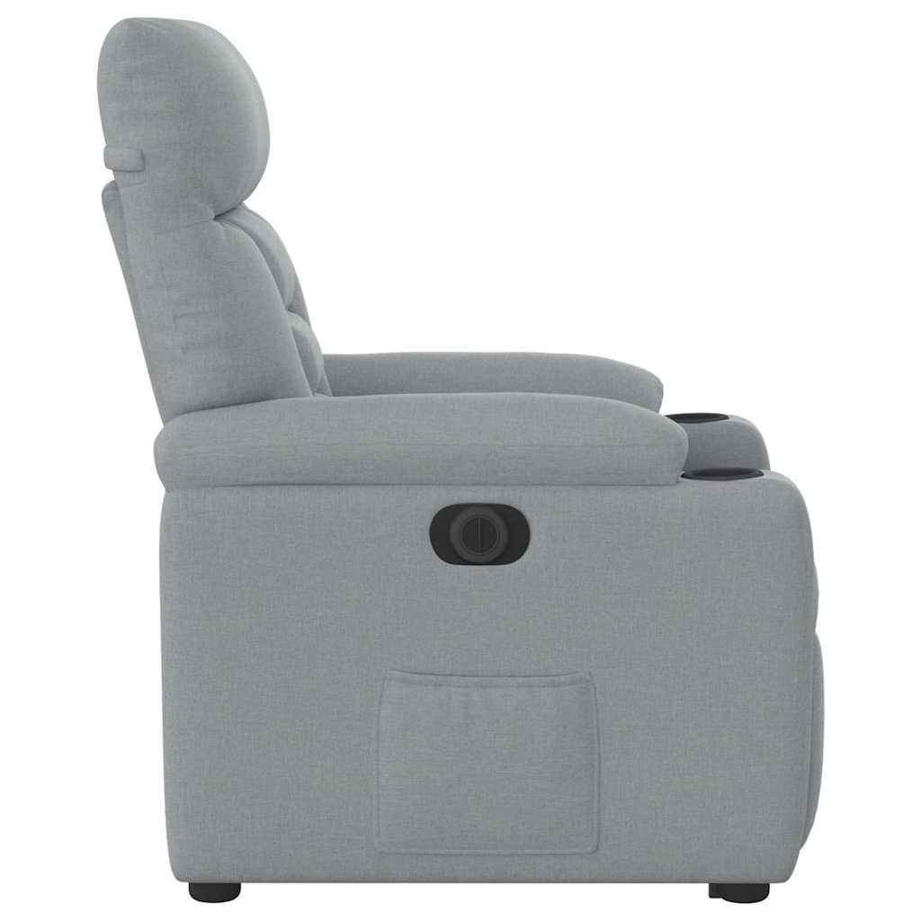 Sta-op-stoel elektrisch verstelbaar stof lichtgrijs is nu te koop bij PeponiXL, paradijselijk wonen!