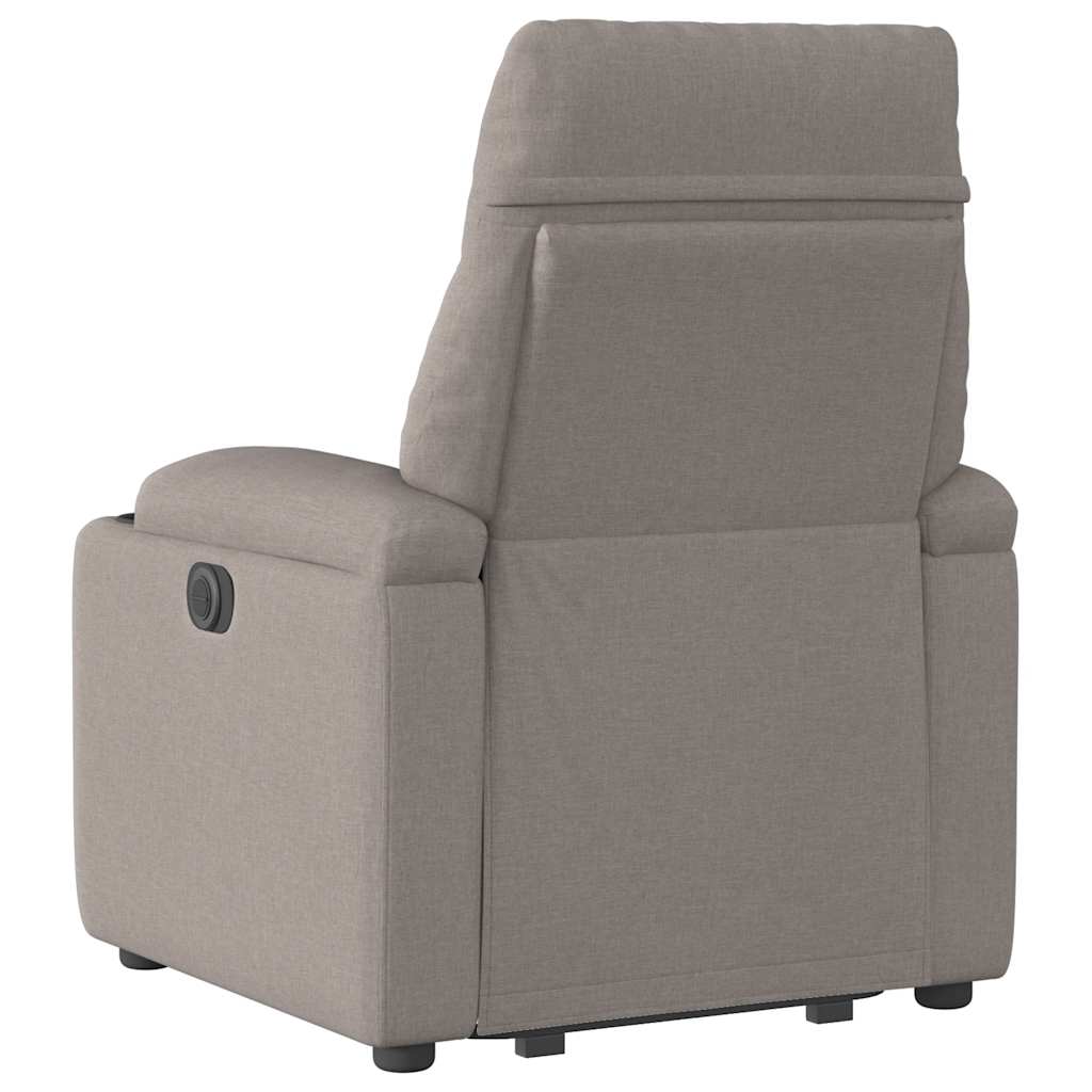 Sta-op-stoel elektrisch verstelbaar stof taupe is nu te koop bij PeponiXL, paradijselijk wonen!