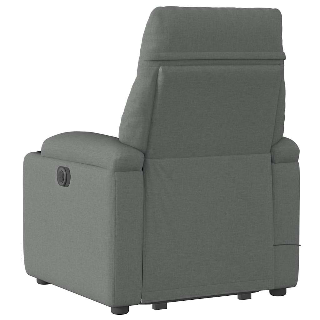 Sta-op-massagestoel elektrisch verstelbaar stof donkergrijs is nu te koop bij PeponiXL, paradijselijk wonen!