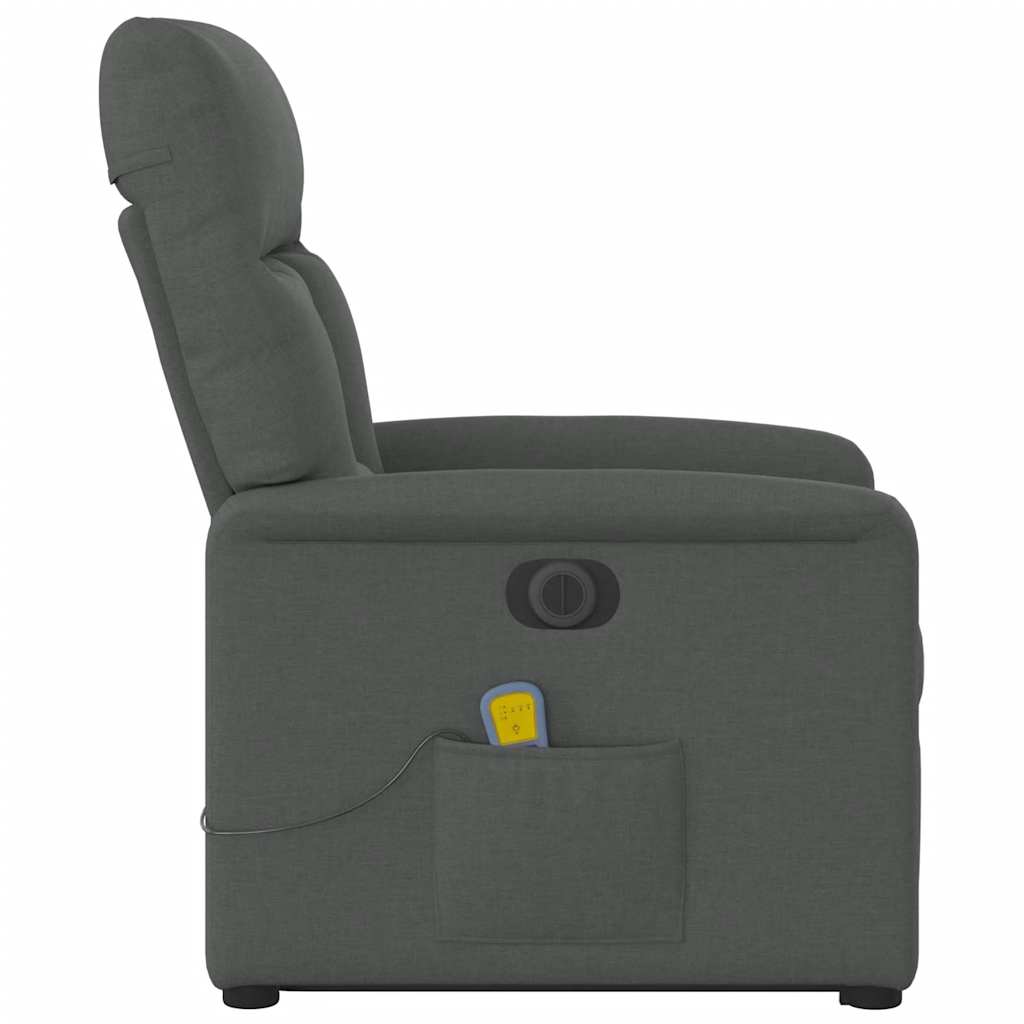 Sta-op-massagestoel elektrisch verstelbaar stof donkergrijs is nu te koop bij PeponiXL, paradijselijk wonen!