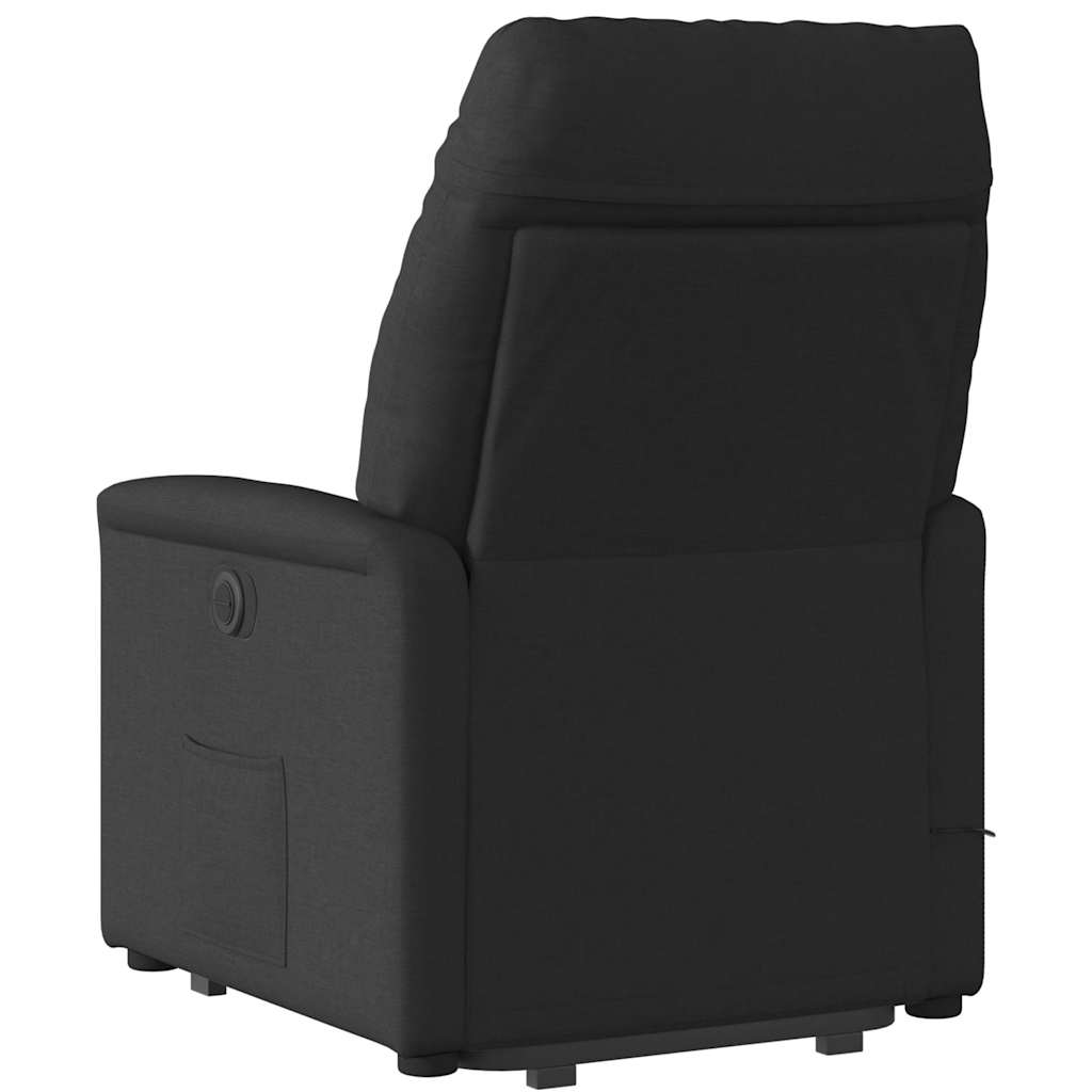 Sta-op-massagestoel elektrisch verstelbaar stof zwart is nu te koop bij PeponiXL, paradijselijk wonen!