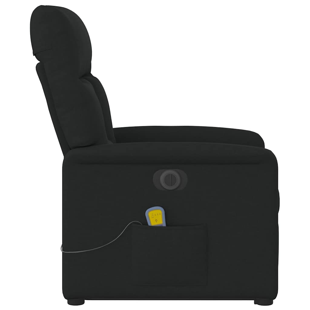 Sta-op-massagestoel elektrisch verstelbaar stof zwart is nu te koop bij PeponiXL, paradijselijk wonen!