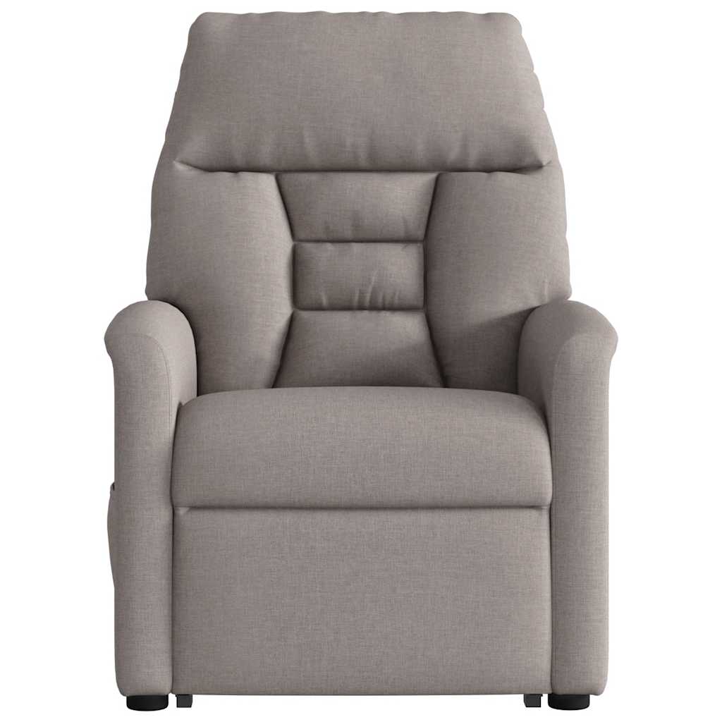 Sta-op-massagestoel elektrisch verstelbaar stof taupe is nu te koop bij PeponiXL, paradijselijk wonen!
