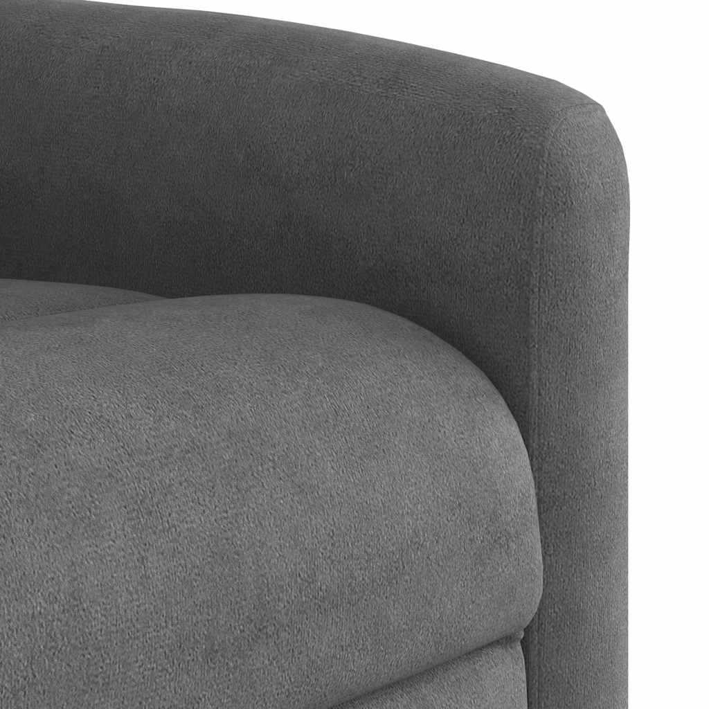 Massagestoel elektrisch verstelbaar microvezelstof donkergrijs is nu te koop bij PeponiXL, paradijselijk wonen!