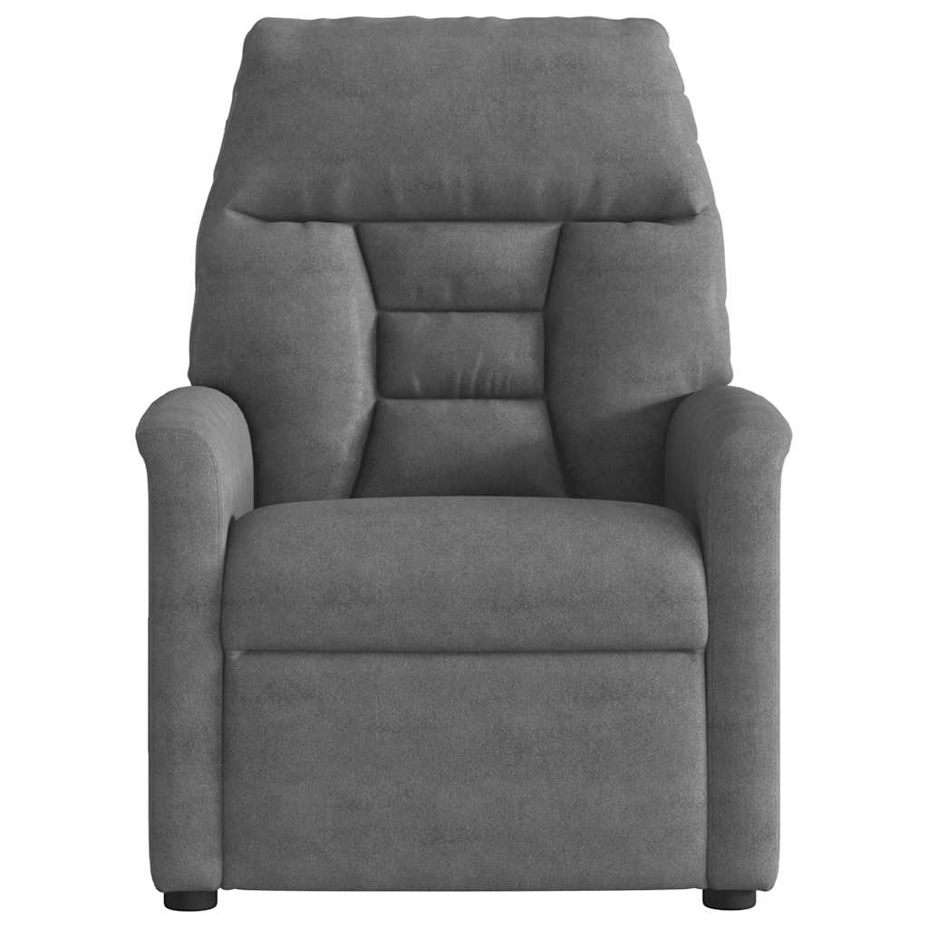 Sta-op-massagestoel elektrisch microvezelstof donkergrijs is nu te koop bij PeponiXL, paradijselijk wonen!