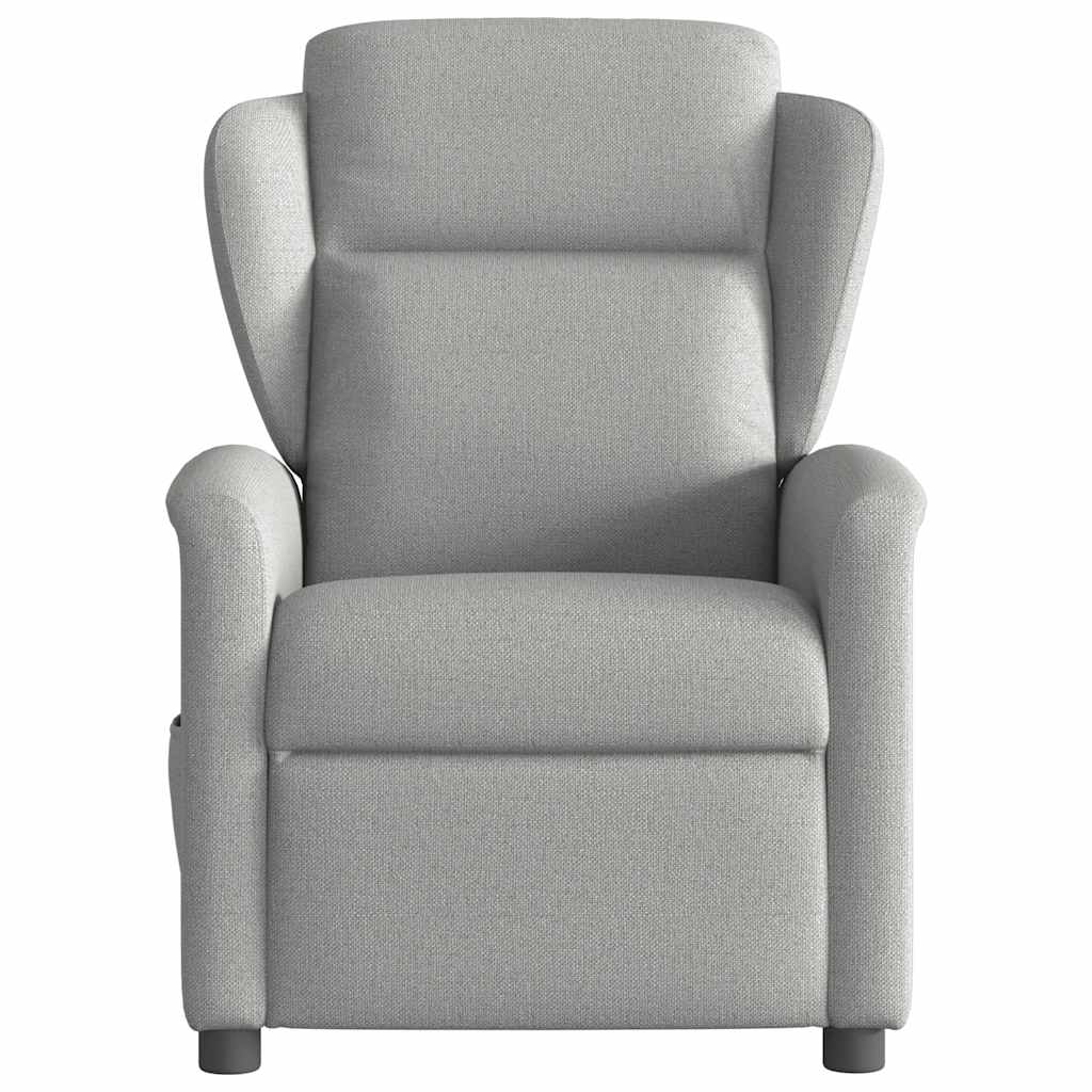 Fauteuil elektrisch verstelbaar stof wolk grijs is nu te koop bij PeponiXL, paradijselijk wonen!