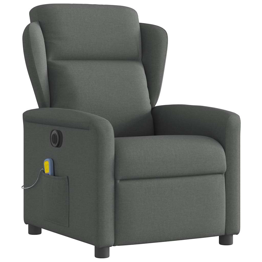 Massagestoel elektrisch verstelbaar stof donkergrijs is nu te koop bij PeponiXL, paradijselijk wonen!