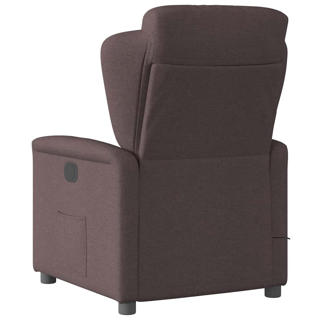 Massagestoel elektrisch verstelbaar stof donkerbruin is nu te koop bij PeponiXL, paradijselijk wonen!