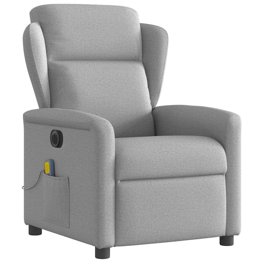 Massagestoel elektrisch verstelbaar stof wolk grijs is nu te koop bij PeponiXL, paradijselijk wonen!