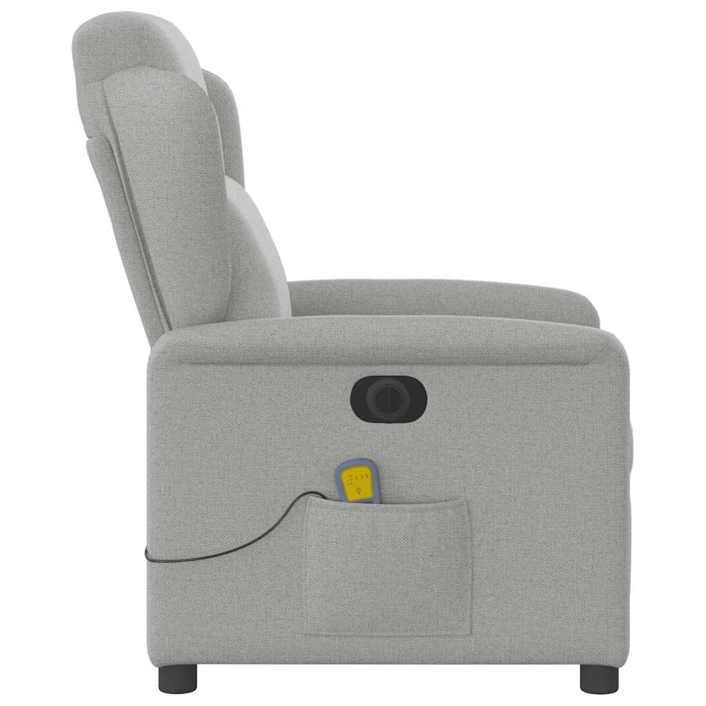 Massagestoel elektrisch verstelbaar stof wolk grijs is nu te koop bij PeponiXL, paradijselijk wonen!
