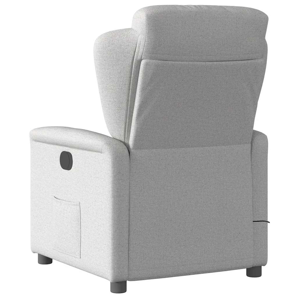 Massagestoel elektrisch verstelbaar stof wolk grijs is nu te koop bij PeponiXL, paradijselijk wonen!