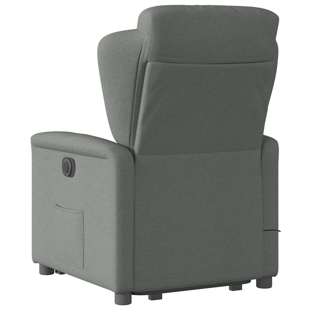 Sta-op-massagestoel verstelbaar stof donkergrijs is nu te koop bij PeponiXL, paradijselijk wonen!