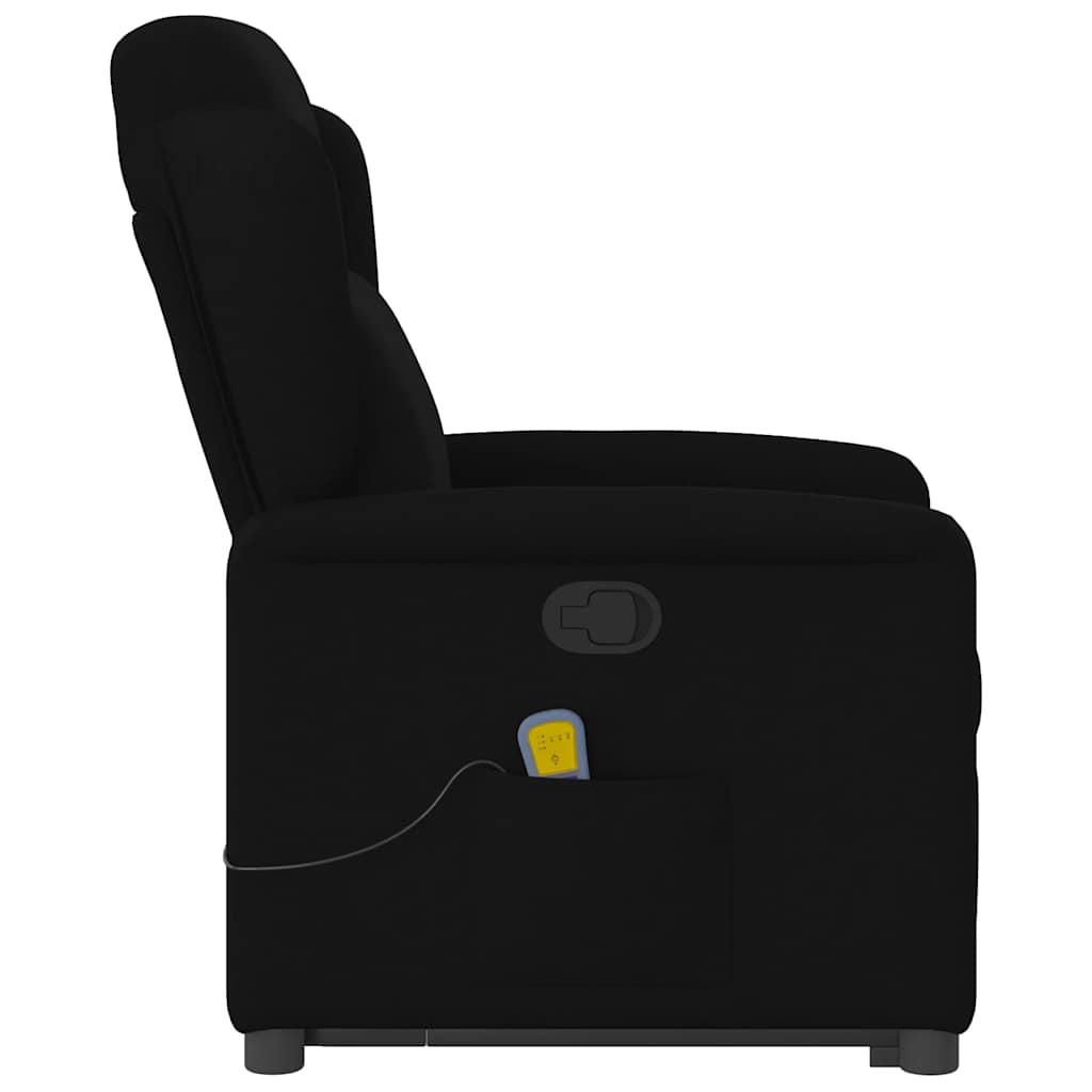 Sta-op-massagestoel verstelbaar stof zwart is nu te koop bij PeponiXL, paradijselijk wonen!