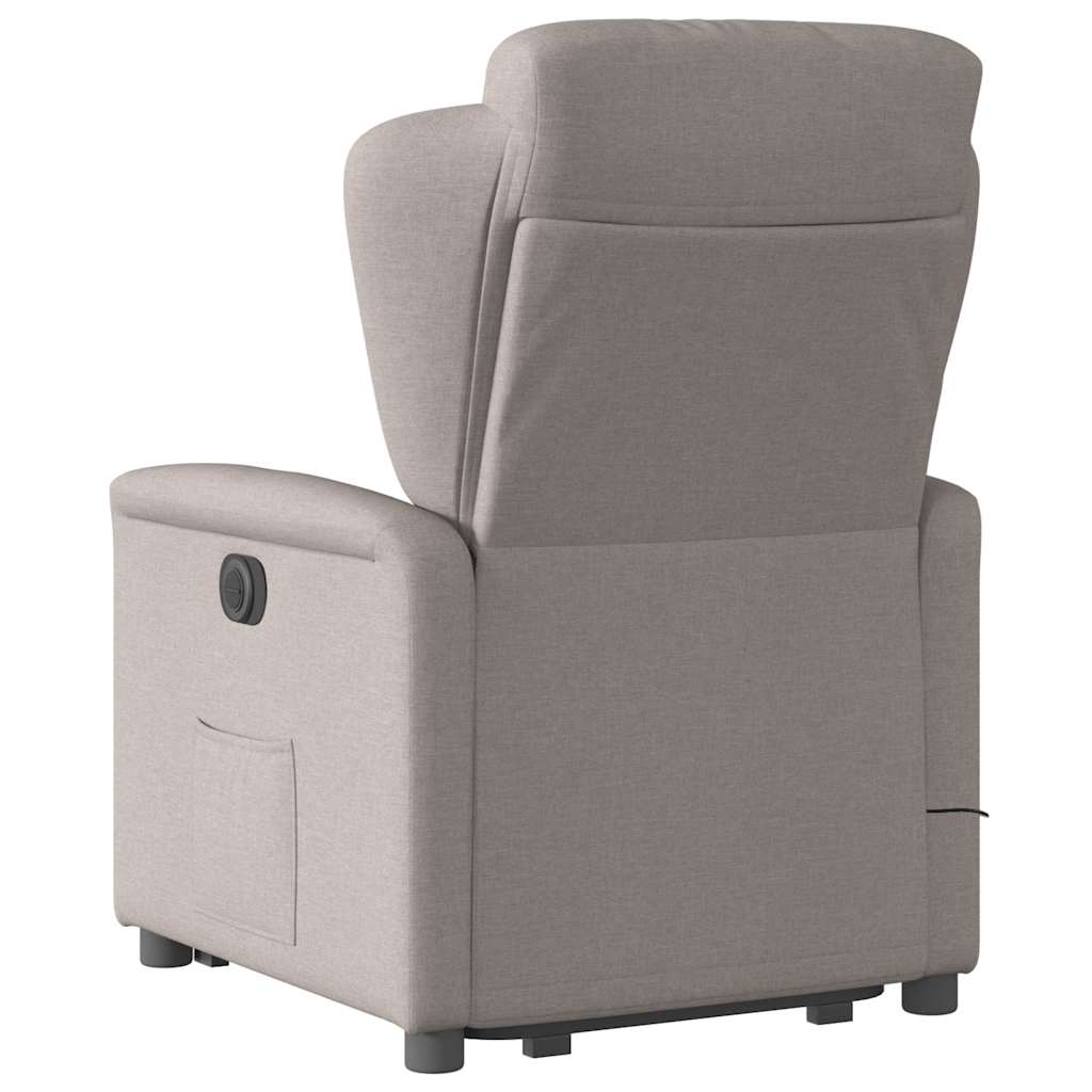 Sta-op-massagestoel verstelbaar stof taupe is nu te koop bij PeponiXL, paradijselijk wonen!