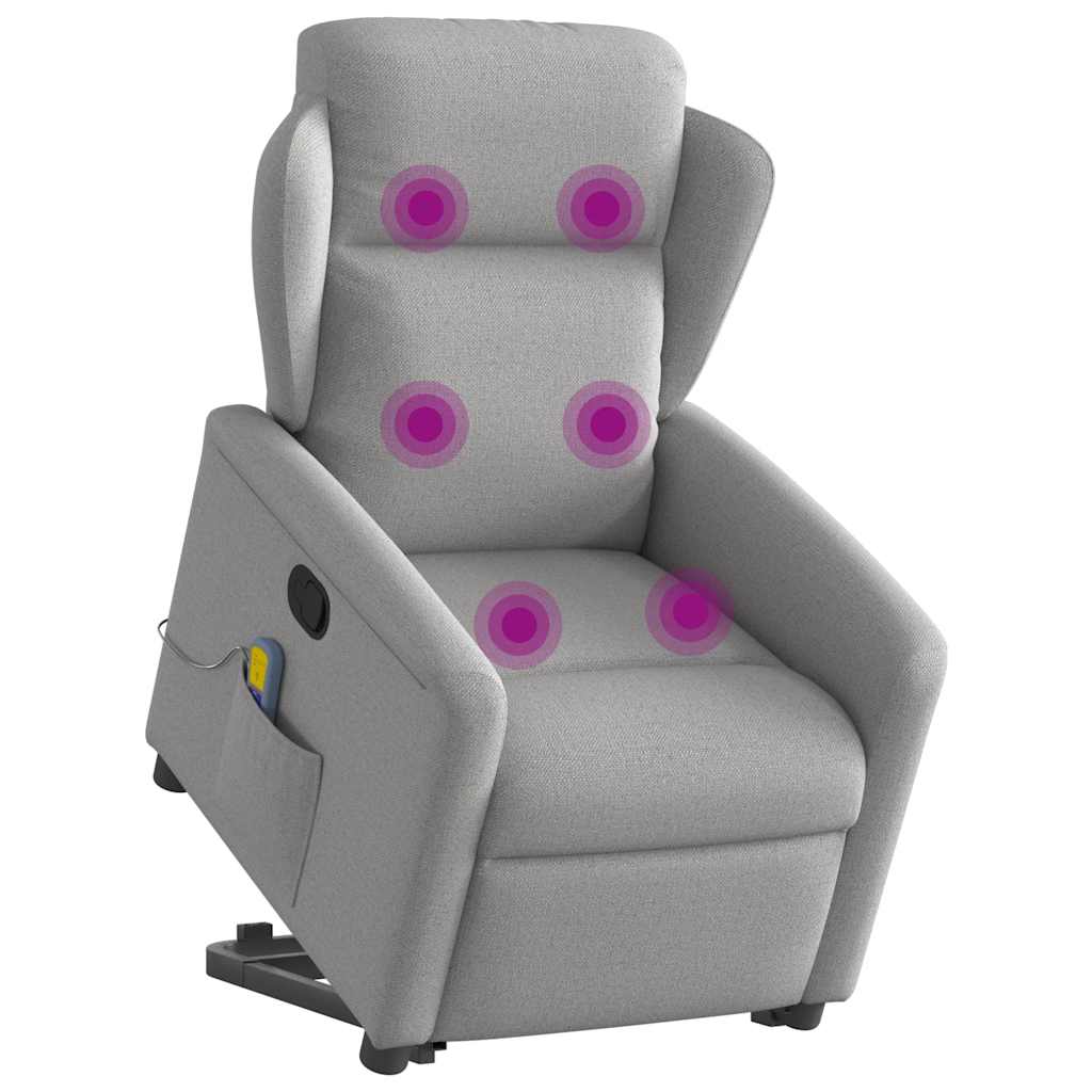 Sta-op-massagestoel verstelbaar stof wolk grijs is nu te koop bij PeponiXL, paradijselijk wonen!