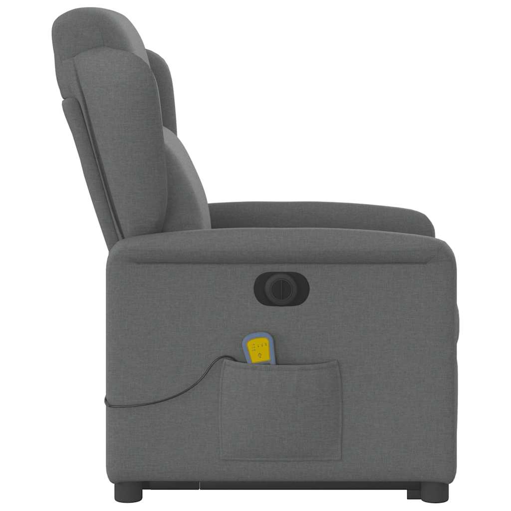 Sta-op-massagestoel elektrisch verstelbaar stof donkergrijs is nu te koop bij PeponiXL, paradijselijk wonen!