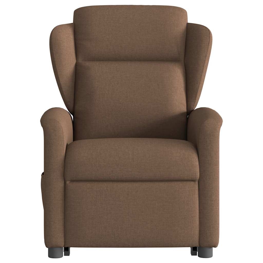 Sta-op-massagestoel elektrisch verstelbaar stof bruin is nu te koop bij PeponiXL, paradijselijk wonen!