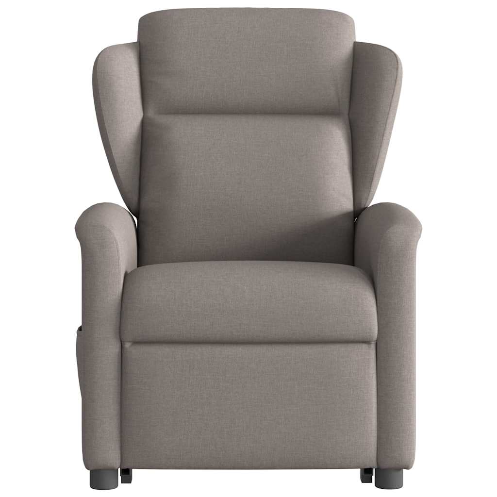 Sta-op-massagestoel elektrisch verstelbaar stof taupe is nu te koop bij PeponiXL, paradijselijk wonen!