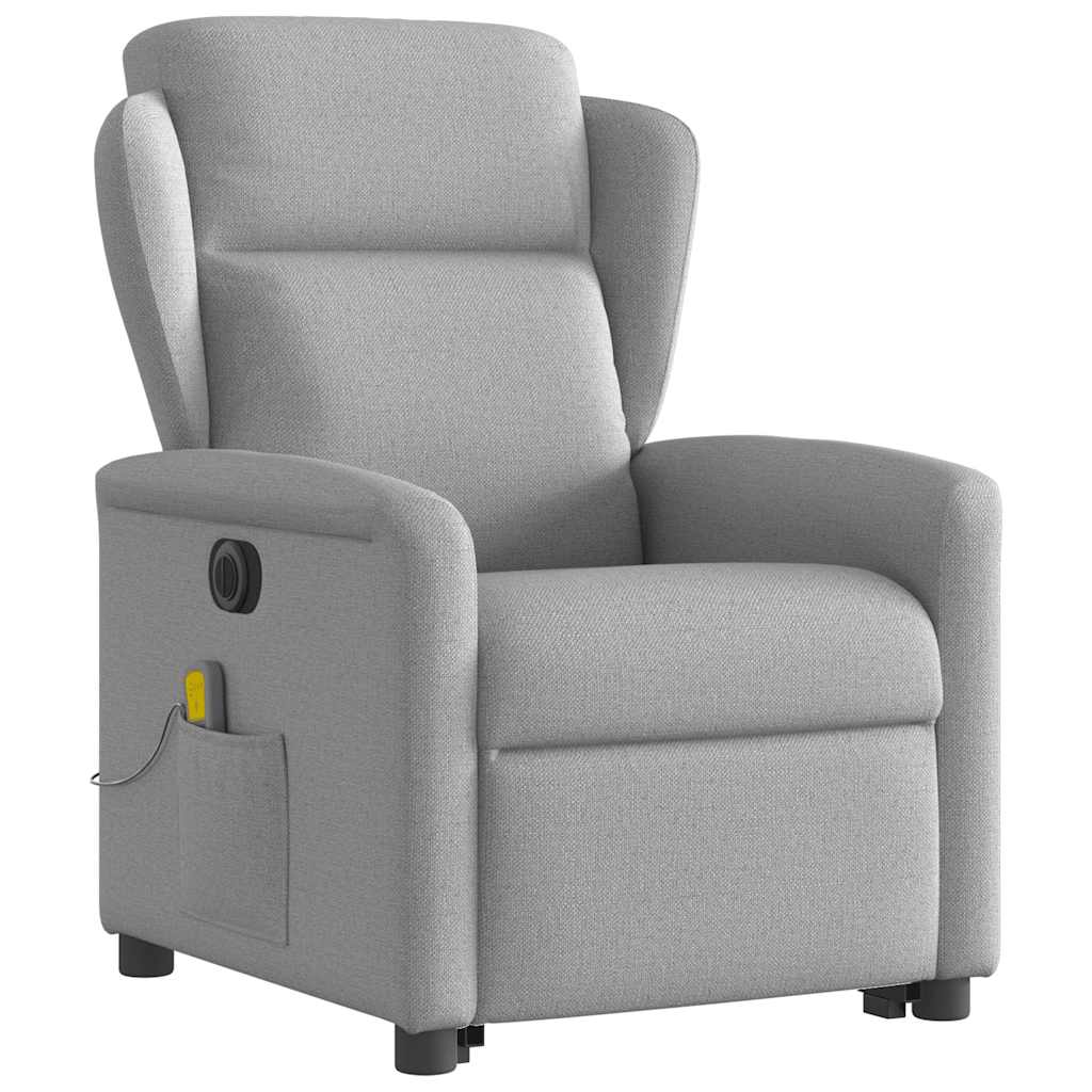 Sta-op-massagestoel elektrisch verstelbaar stof wolk grijs is nu te koop bij PeponiXL, paradijselijk wonen!