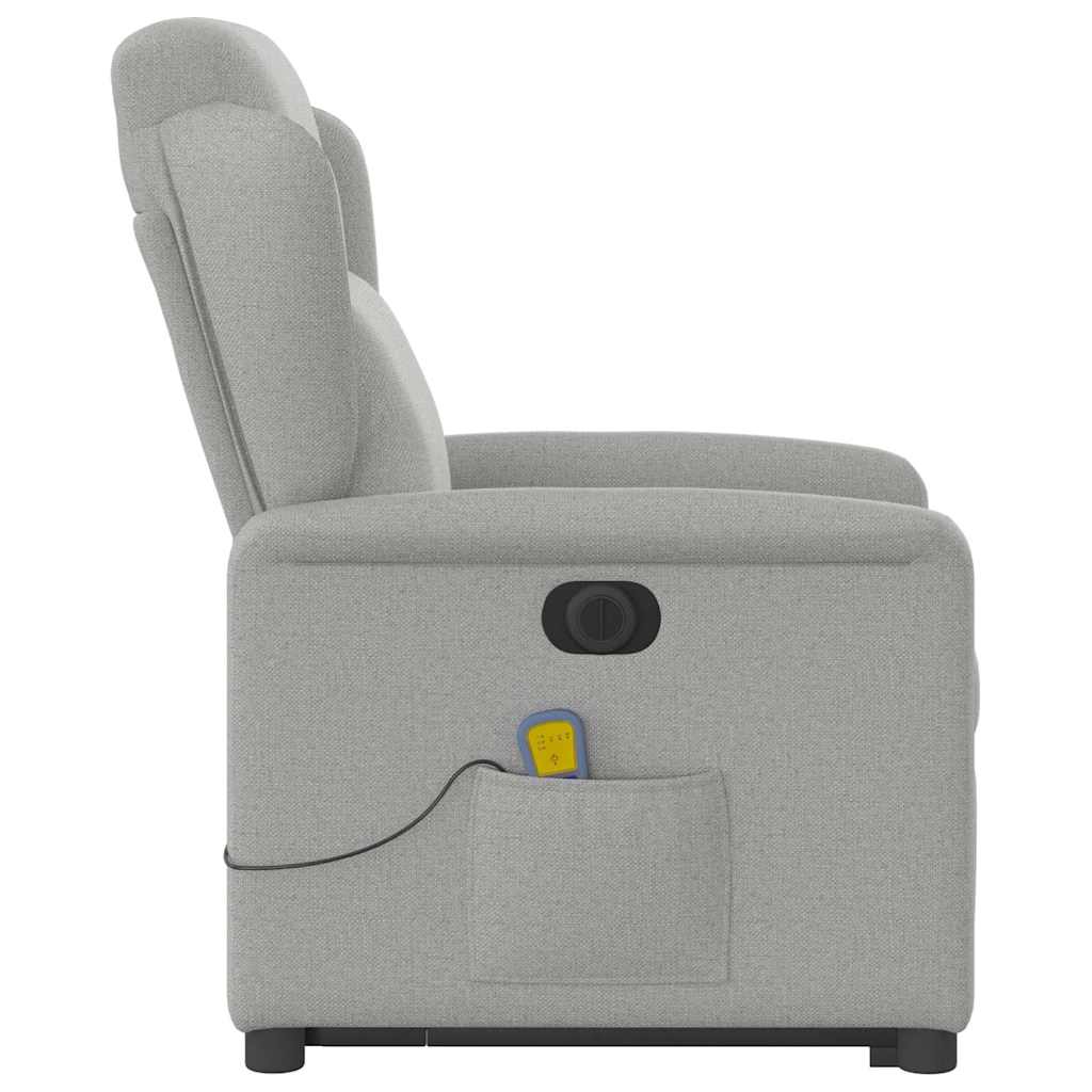 Sta-op-massagestoel elektrisch verstelbaar stof wolk grijs is nu te koop bij PeponiXL, paradijselijk wonen!