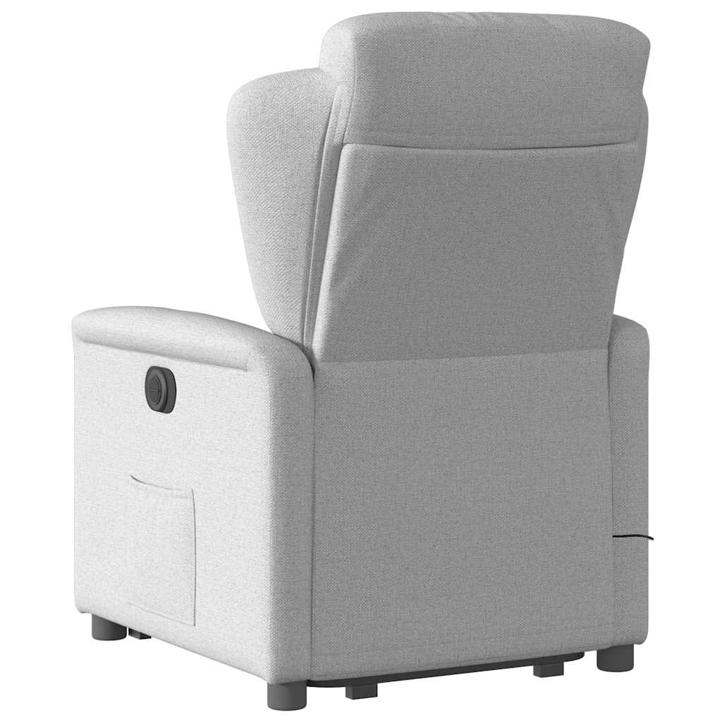 Sta-op-massagestoel elektrisch verstelbaar stof wolk grijs is nu te koop bij PeponiXL, paradijselijk wonen!