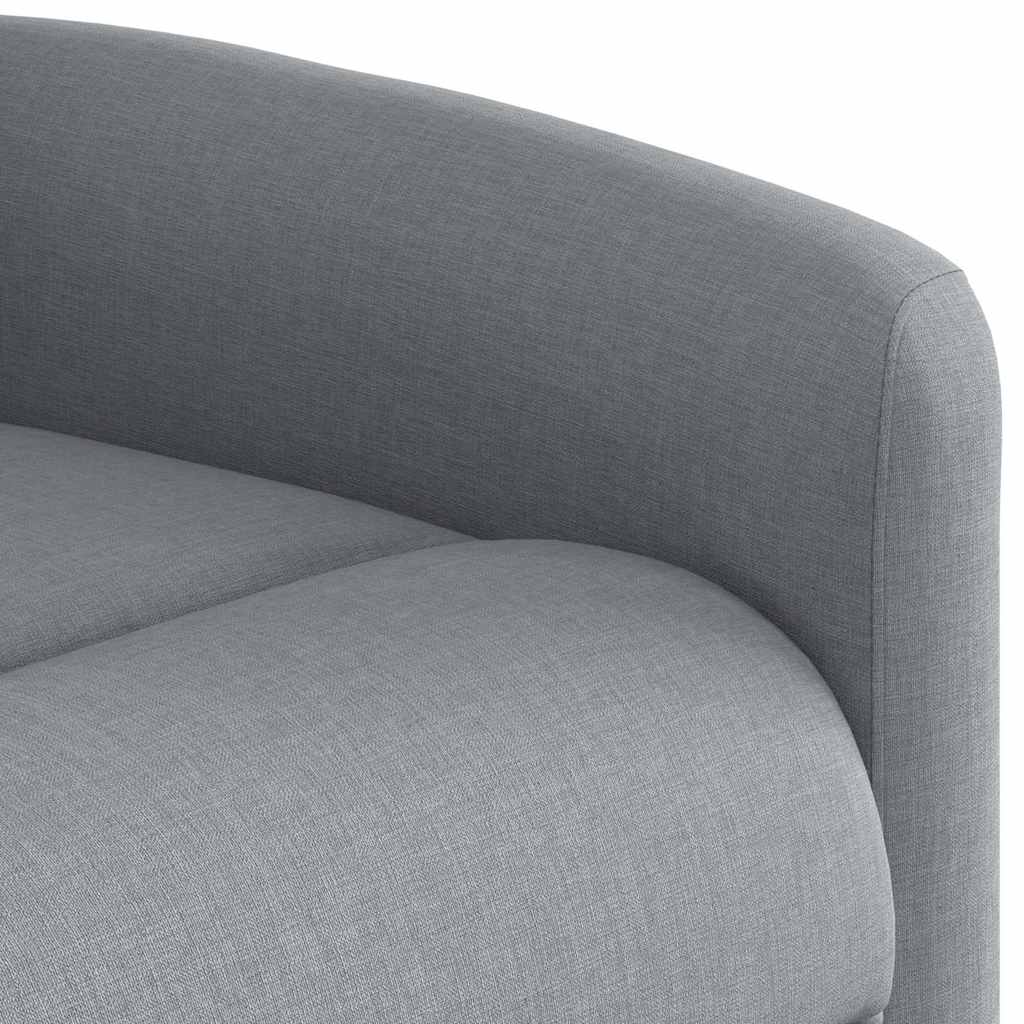 Fauteuil elektrisch verstelbaar stof lichtgrijs is nu te koop bij PeponiXL, paradijselijk wonen!