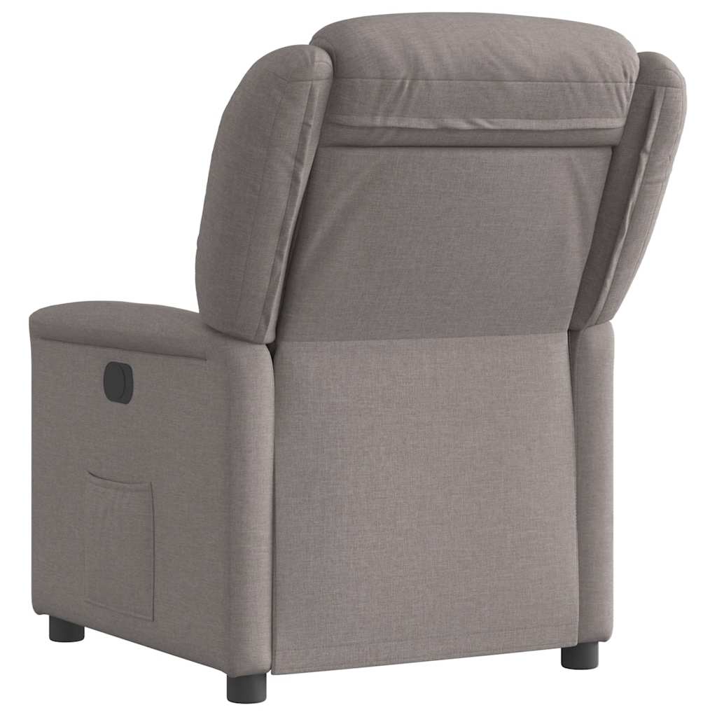 Fauteuil verstelbaar elektrisch stof taupe is nu te koop bij PeponiXL, paradijselijk wonen!