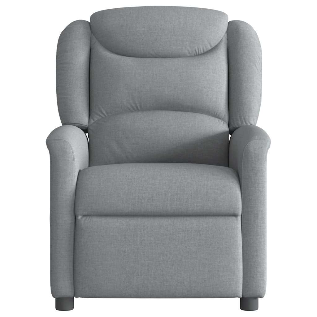 Massagestoel elektrisch verstelbaar stof lichtgrijs is nu te koop bij PeponiXL, paradijselijk wonen!