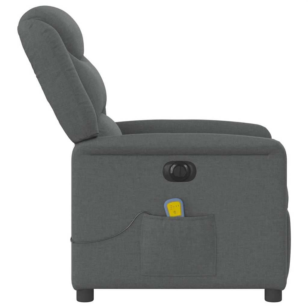 Massagestoel elektrisch verstelbaar stof donkergrijs is nu te koop bij PeponiXL, paradijselijk wonen!