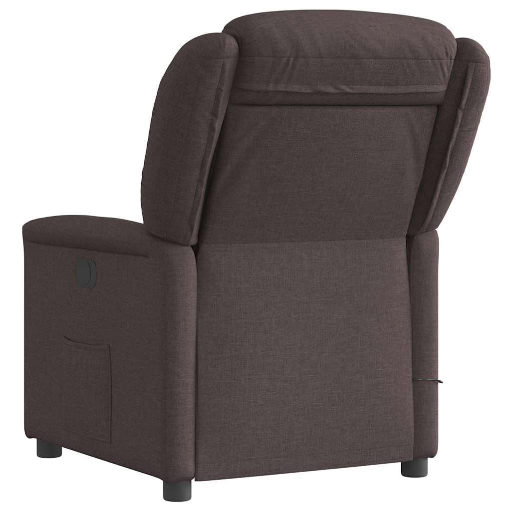 Massagestoel elektrisch verstelbaar stof donkerbruin is nu te koop bij PeponiXL, paradijselijk wonen!