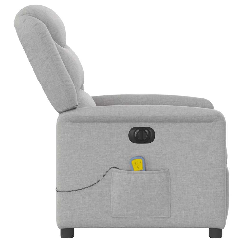 Massagestoel elektrisch verstelbaar stof wolk grijs is nu te koop bij PeponiXL, paradijselijk wonen!