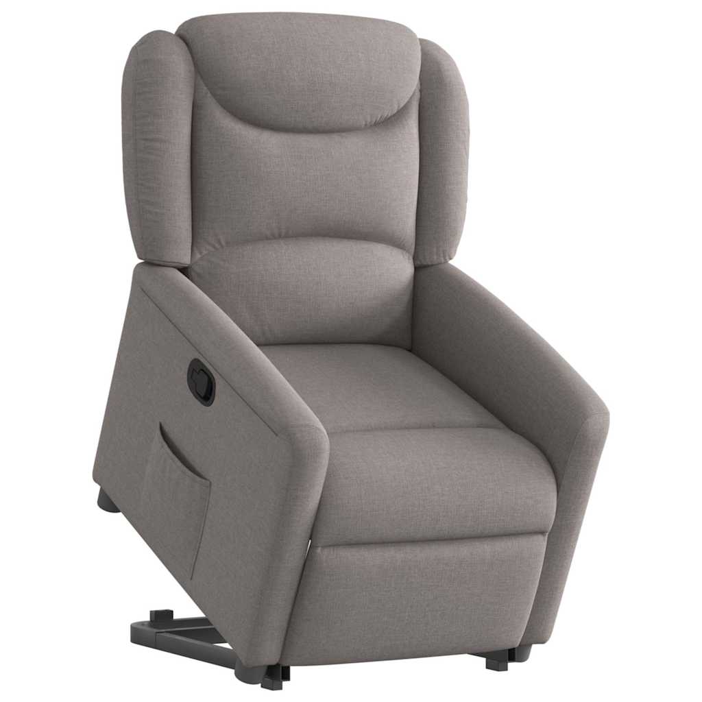 Sta-op-stoel verstelbaar stof taupe is nu te koop bij PeponiXL, paradijselijk wonen!