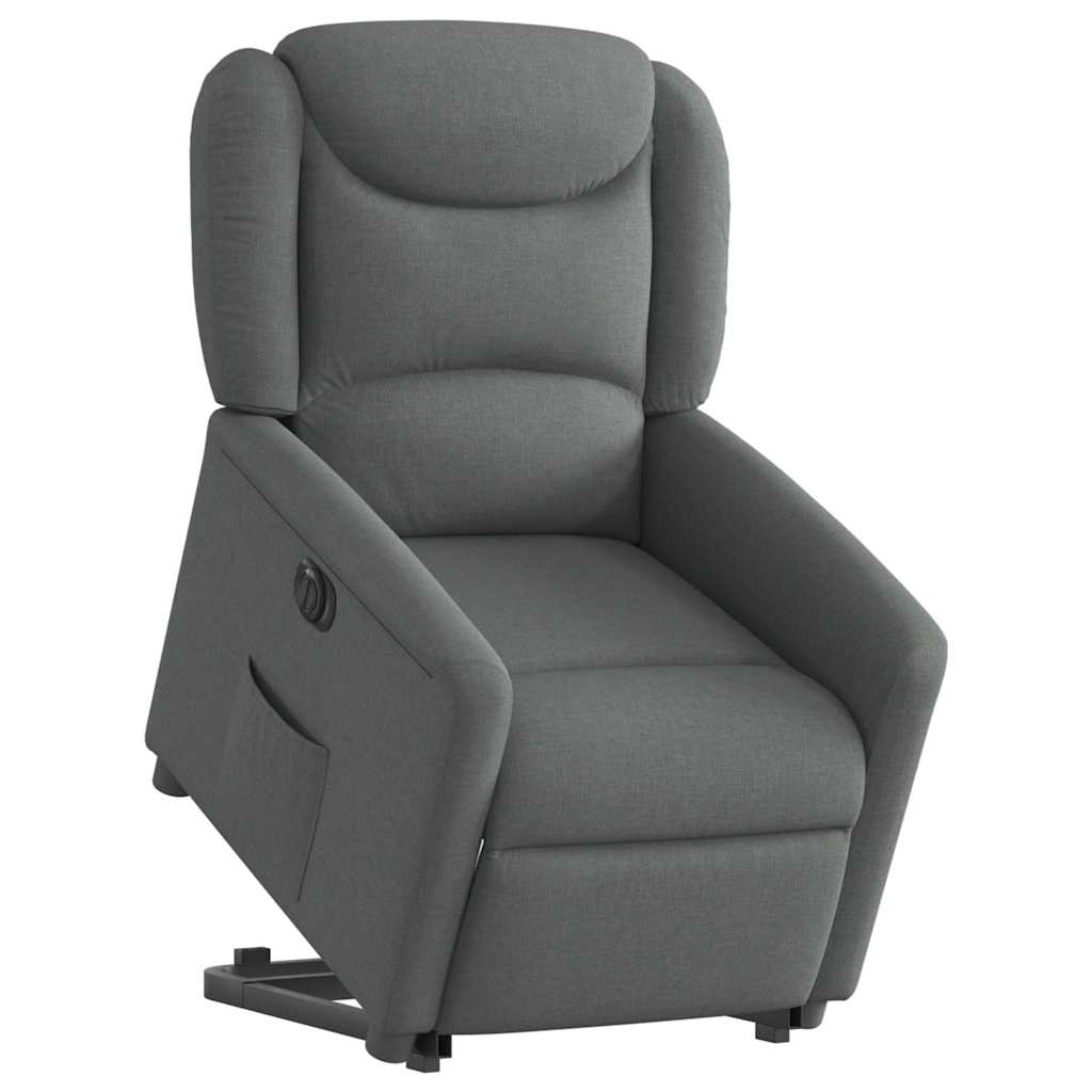 Sta-op-stoel elektrisch verstelbaar stof donkergrijs is nu te koop bij PeponiXL, paradijselijk wonen!