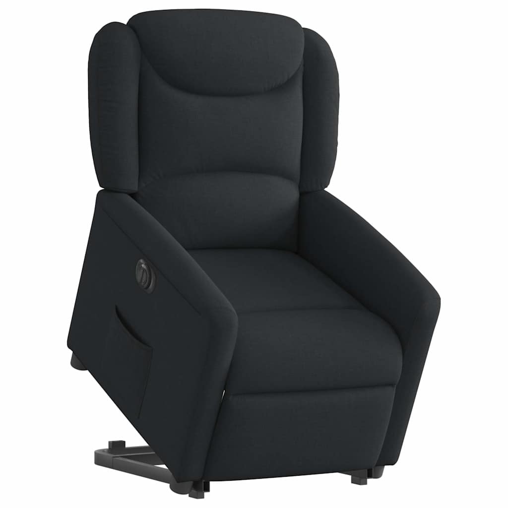Sta-op-stoel elektrisch verstelbaar stof zwart is nu te koop bij PeponiXL, paradijselijk wonen!