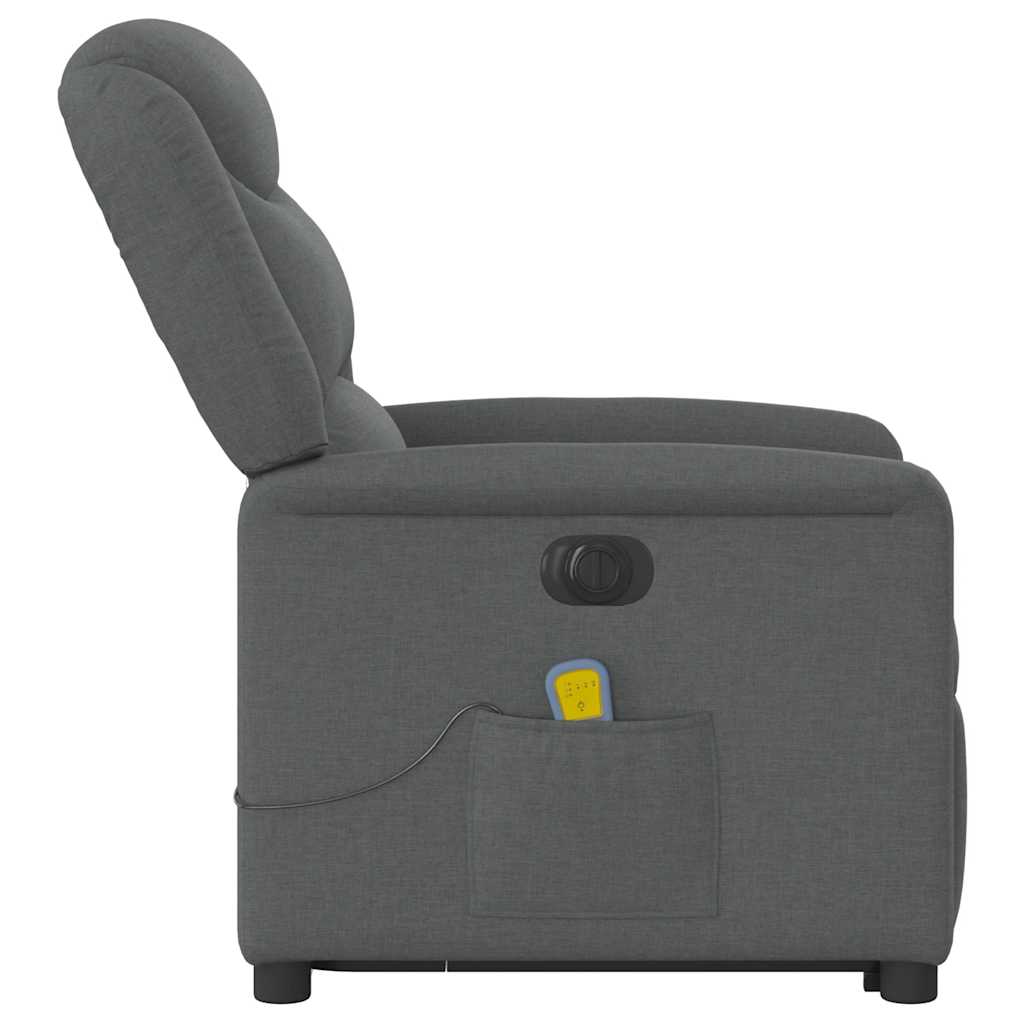 Sta-op-massagestoel elektrisch verstelbaar stof donkergrijs is nu te koop bij PeponiXL, paradijselijk wonen!