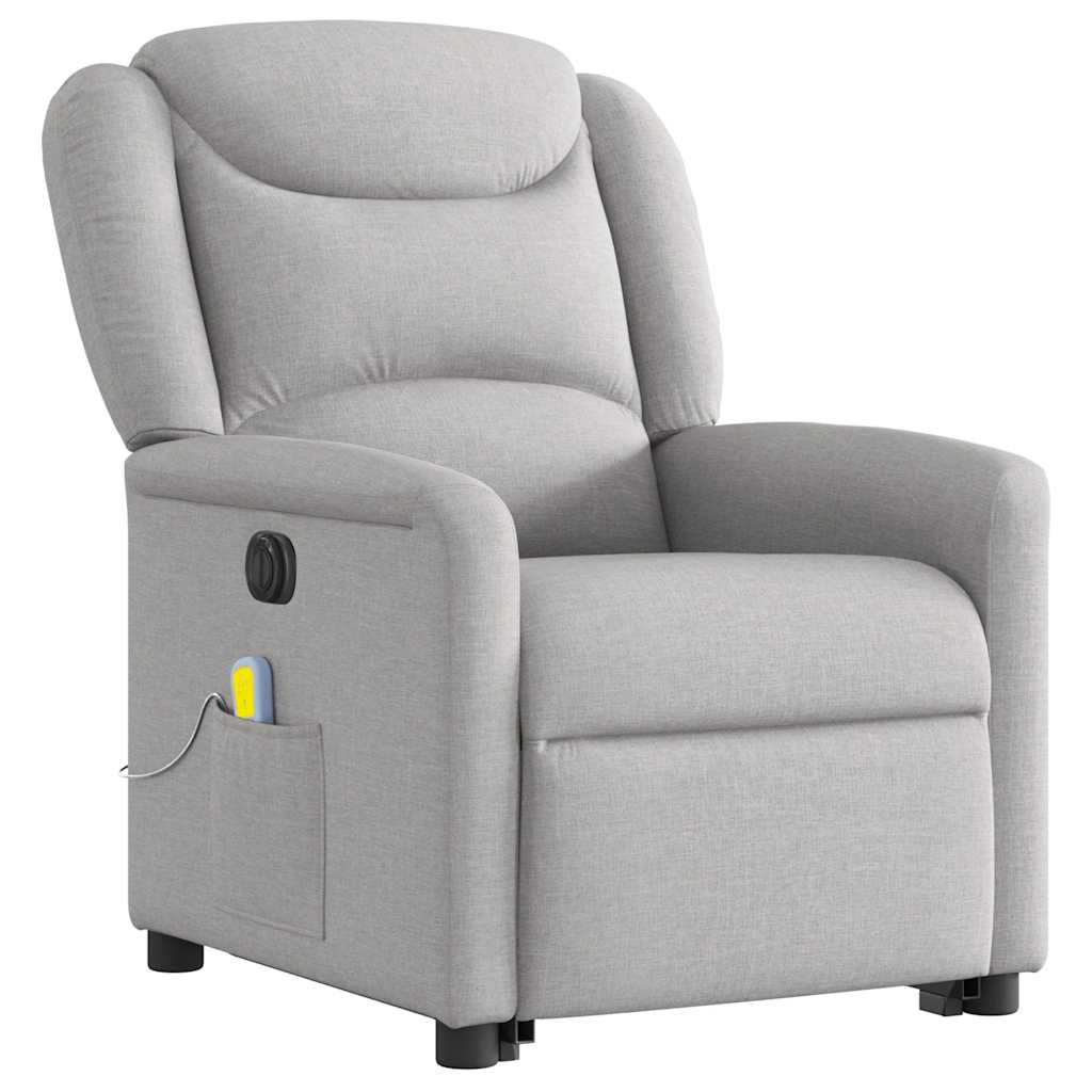 Sta-op-massagestoel elektrisch verstelbaar stof wolk grijs is nu te koop bij PeponiXL, paradijselijk wonen!