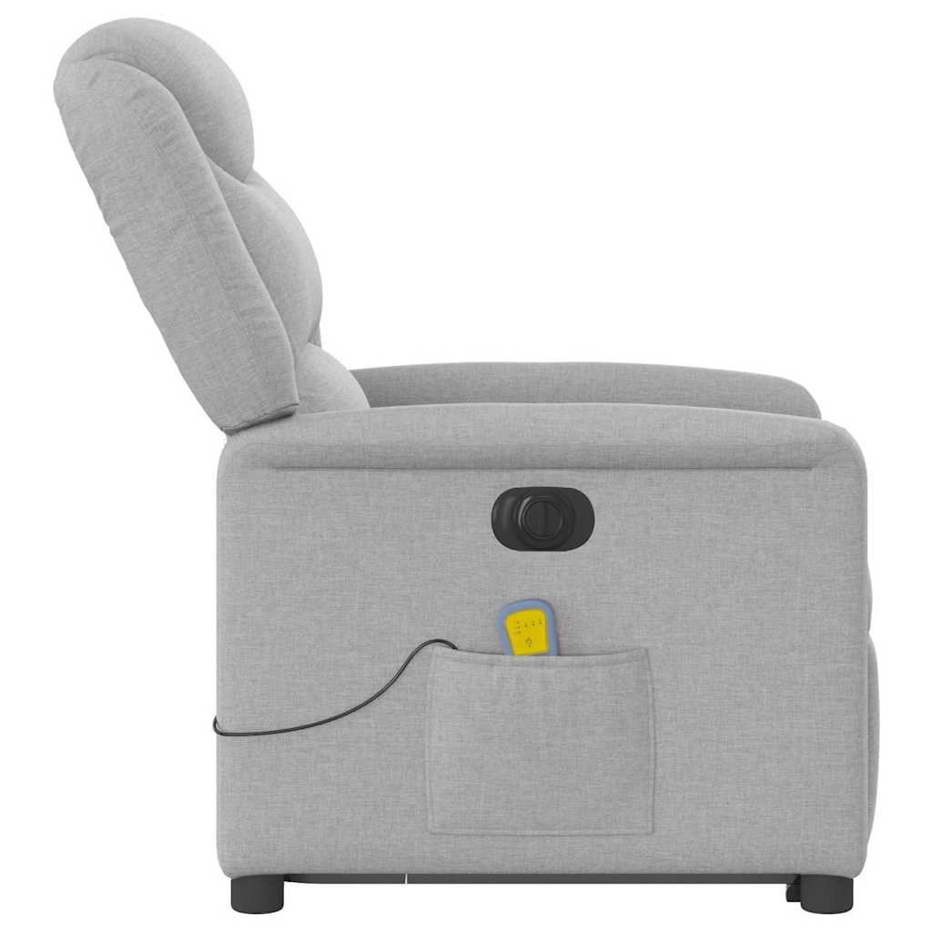 Sta-op-massagestoel elektrisch verstelbaar stof wolk grijs is nu te koop bij PeponiXL, paradijselijk wonen!