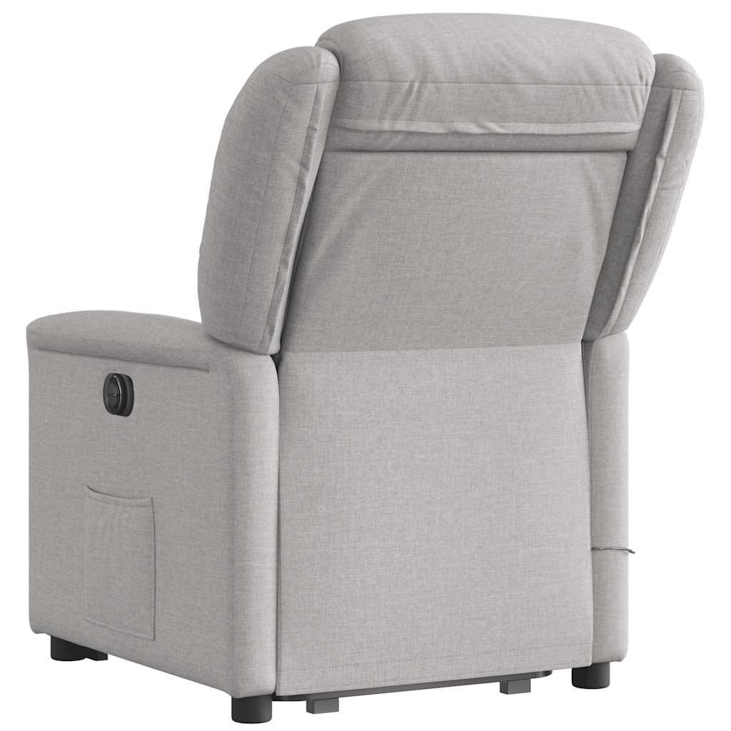 Sta-op-massagestoel elektrisch verstelbaar stof wolk grijs is nu te koop bij PeponiXL, paradijselijk wonen!