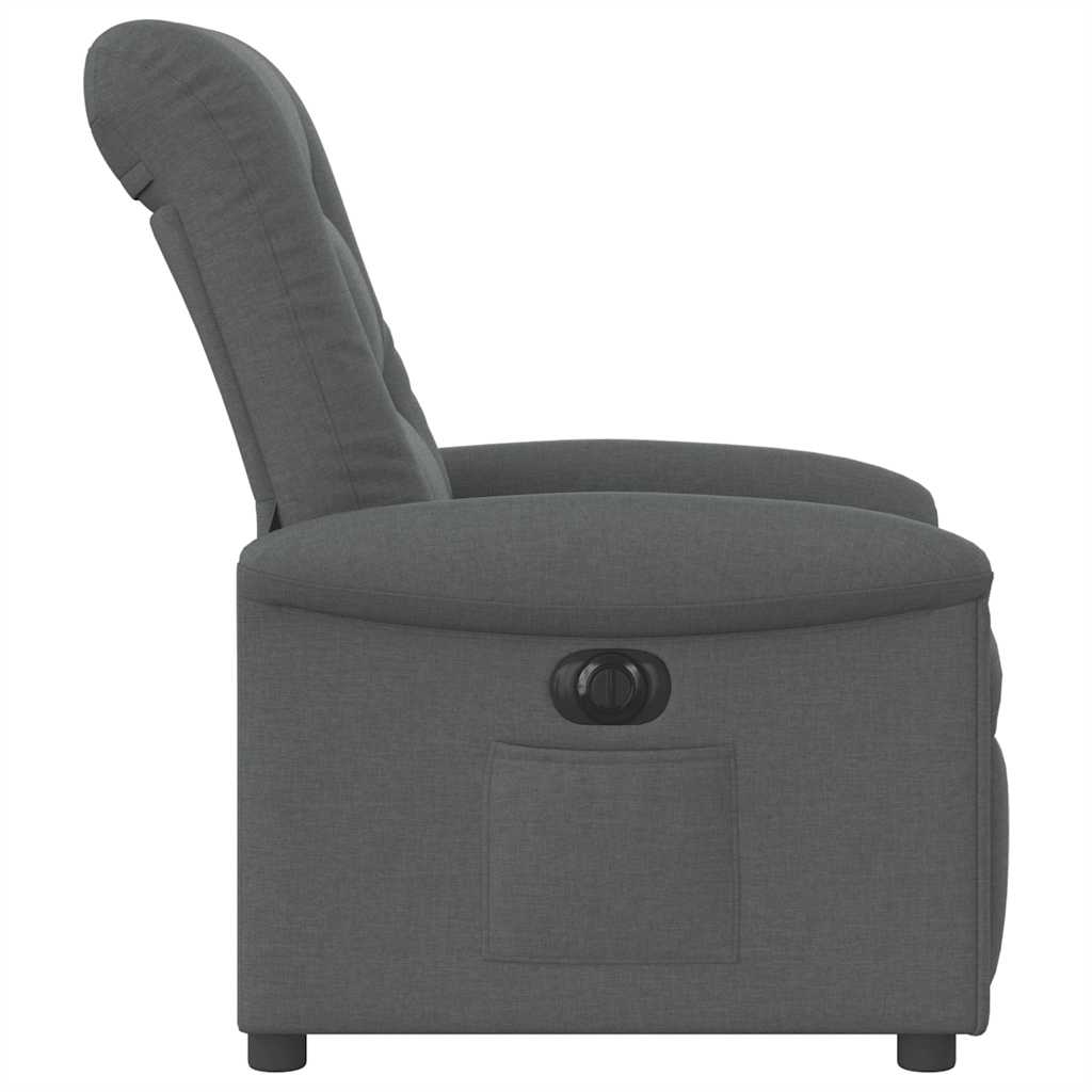 Fauteuil elektrisch verstelbaar stof donkergrijs is nu te koop bij PeponiXL, paradijselijk wonen!