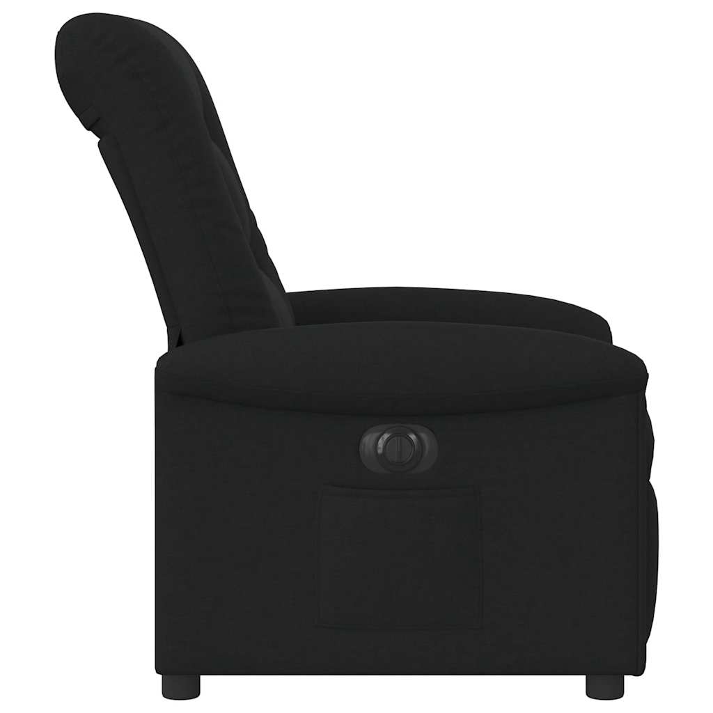 Fauteuil verstelbaar elektrisch stof zwart is nu te koop bij PeponiXL, paradijselijk wonen!