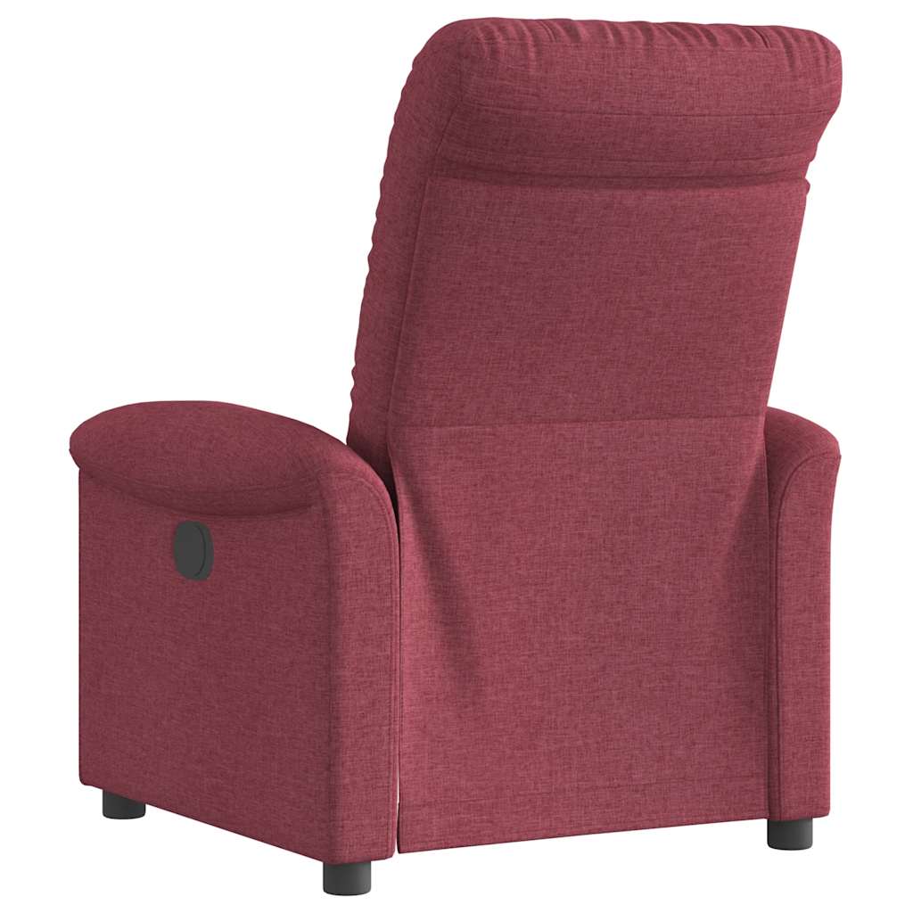 Fauteuil verstelbaar elektrisch stof wijnrood is nu te koop bij PeponiXL, paradijselijk wonen!