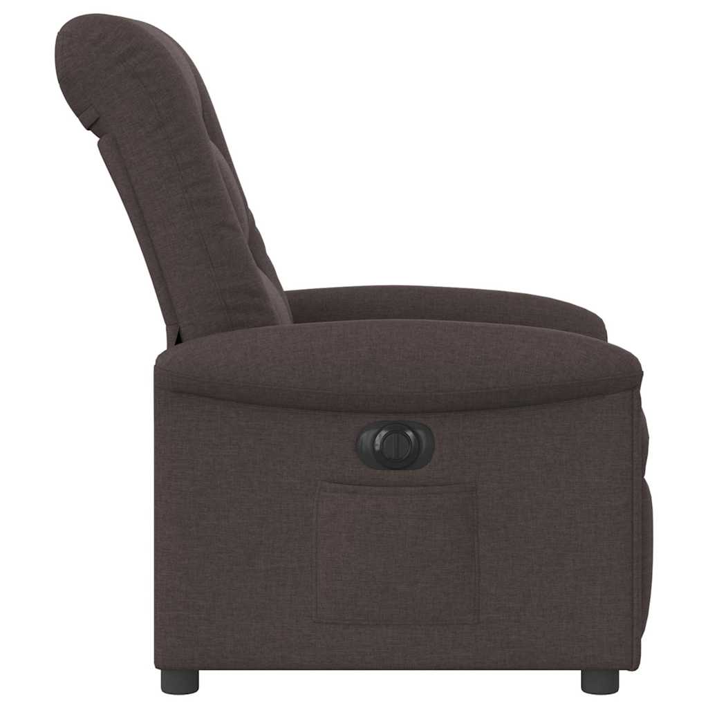 Fauteuil verstelbaar elektrisch stof donkerbruin is nu te koop bij PeponiXL, paradijselijk wonen!