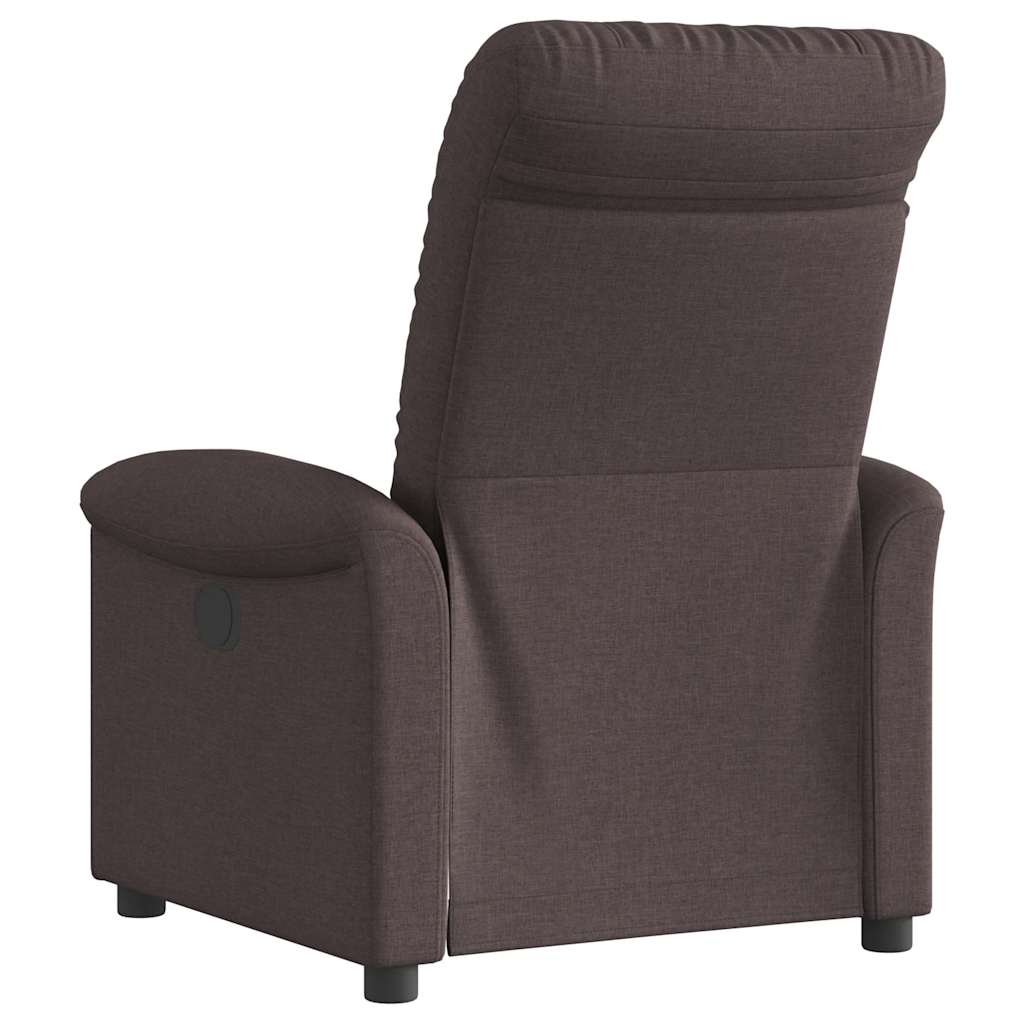 Fauteuil verstelbaar elektrisch stof donkerbruin is nu te koop bij PeponiXL, paradijselijk wonen!