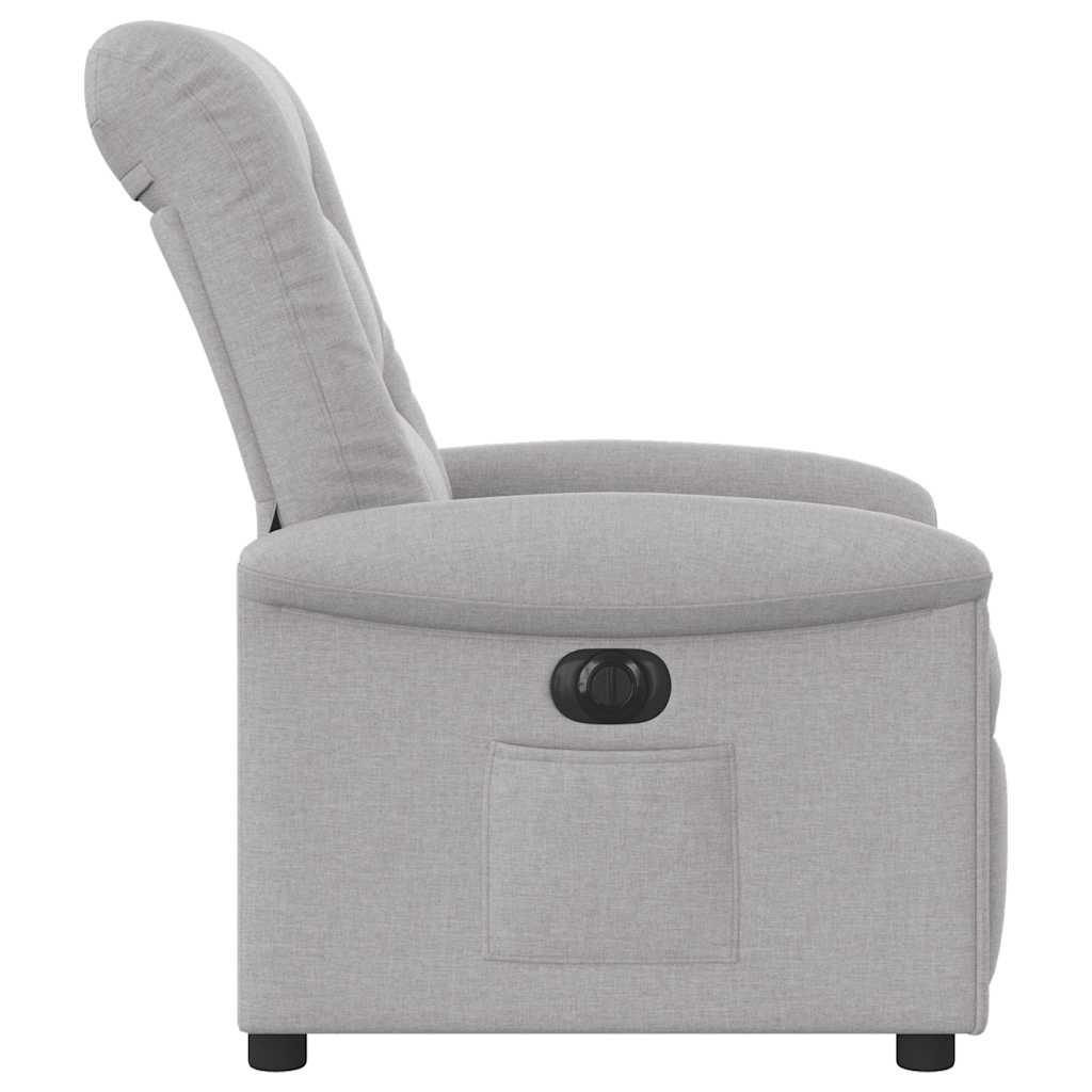 Fauteuil elektrisch verstelbaar stof wolk grijs is nu te koop bij PeponiXL, paradijselijk wonen!