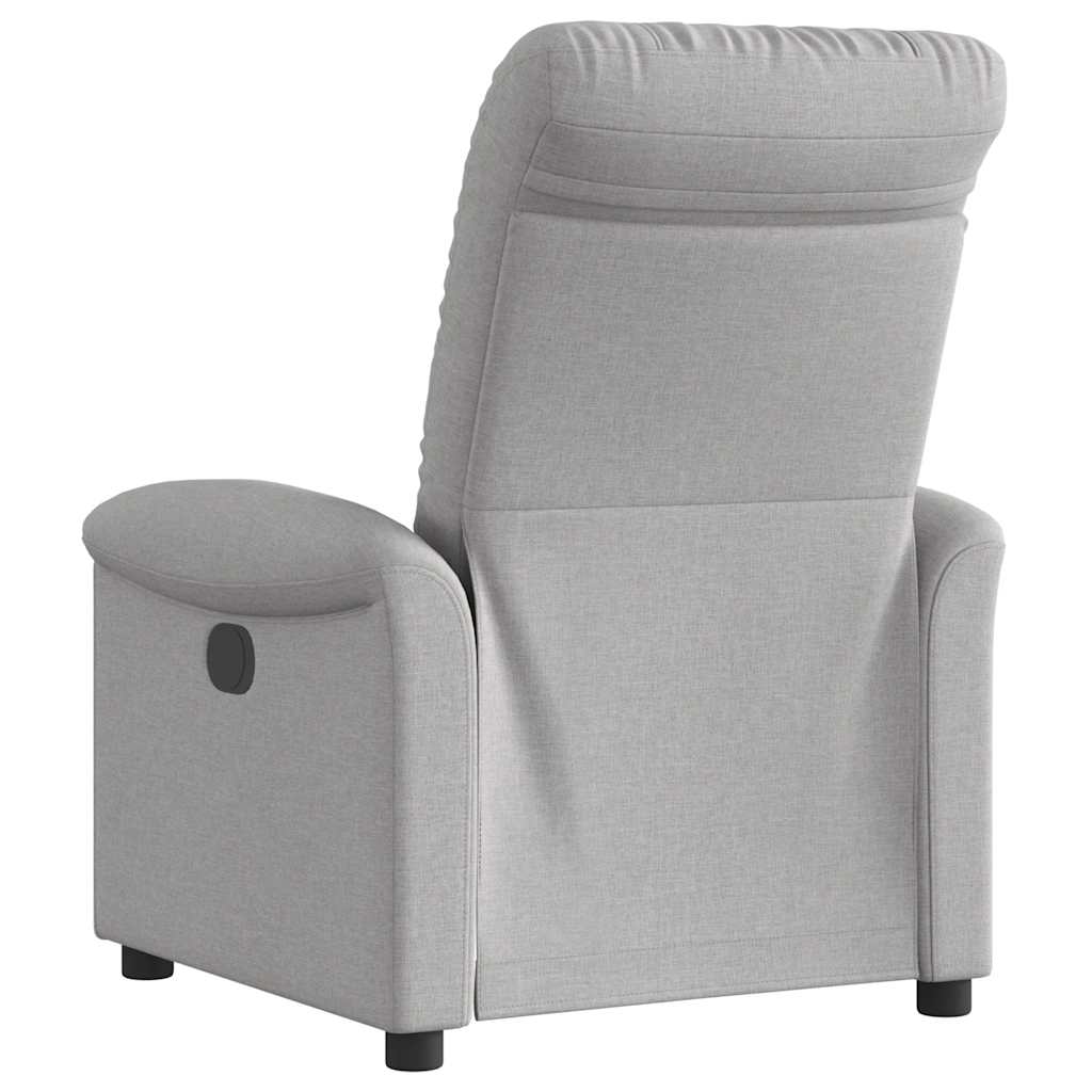 Fauteuil elektrisch verstelbaar stof wolk grijs is nu te koop bij PeponiXL, paradijselijk wonen!
