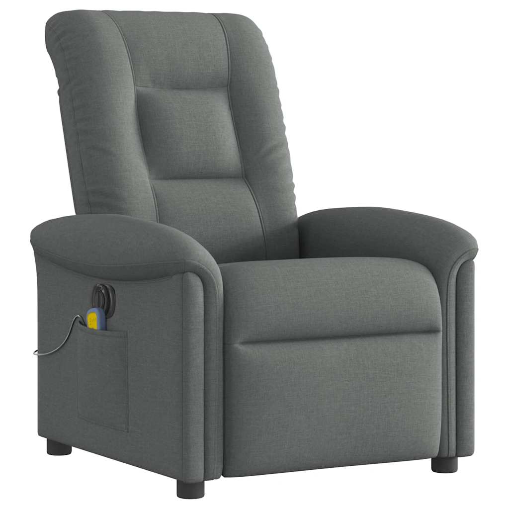 Massagestoel elektrisch verstelbaar stof donkergrijs is nu te koop bij PeponiXL, paradijselijk wonen!