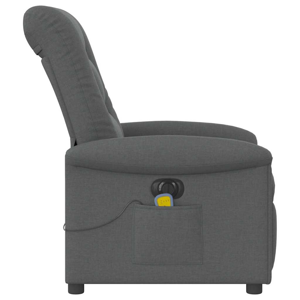 Massagestoel elektrisch verstelbaar stof donkergrijs is nu te koop bij PeponiXL, paradijselijk wonen!